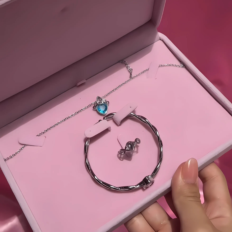 Conjunto de Joyas Corona Barbie Lago de los Cisnes 🦢✨💫