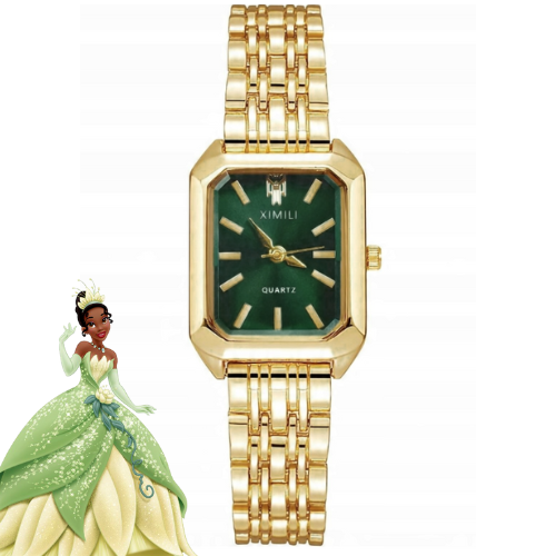 Reloj Sueño Dorado de Tiana 💚👑✨