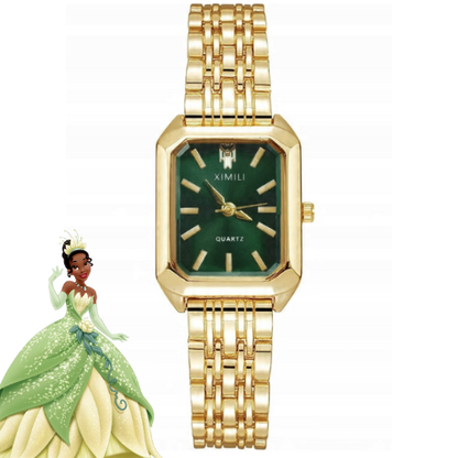 Reloj Sueño Dorado de Tiana 💚👑✨