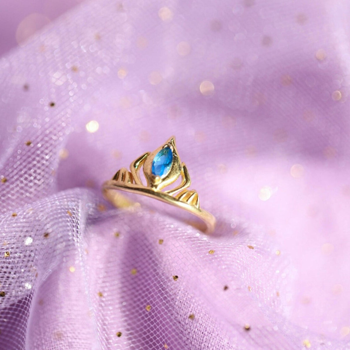 Elsa Ice Queen Crown Ring ❄️👑✨