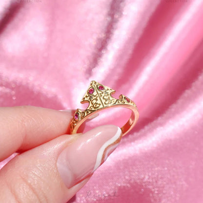 Anillo Corona de Aurora - Edición La Bella Durmiente 💖👑✨