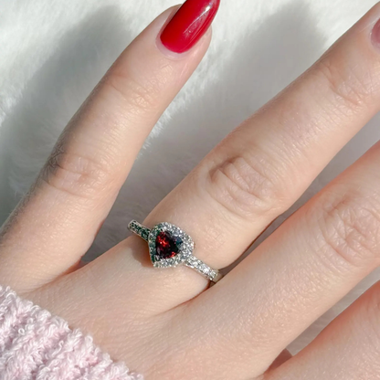 Conjunto Anillo y Pulsera «Corazón y Espada» de Blancanieves ❤️⚔️✨