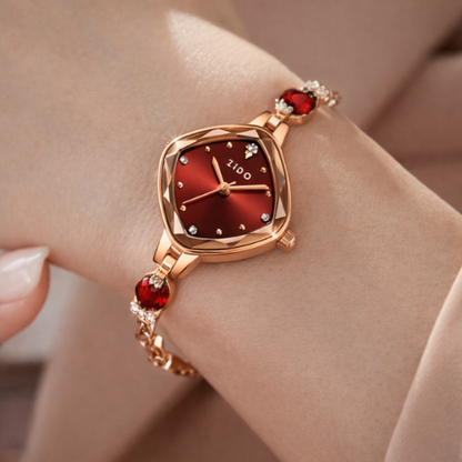 Reloj Rosa Encantada de Bella 🌹🕰️✨