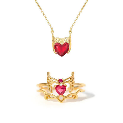 Conjunto Collar y Anillo Magia del Caos de Scarlet Witch 🔮✨❤️