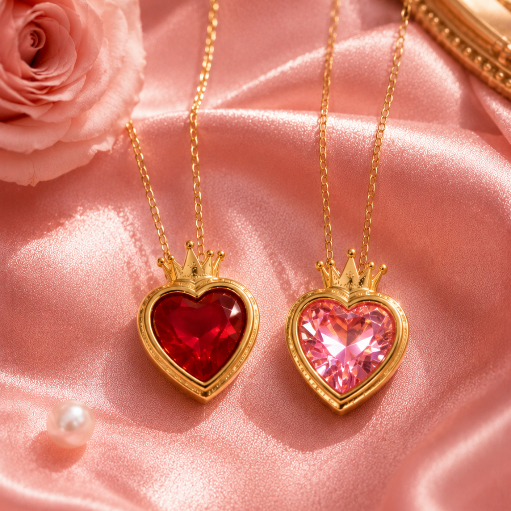 Barbie Princess Charm School Enchanted Heart Necklace 💖👑✨