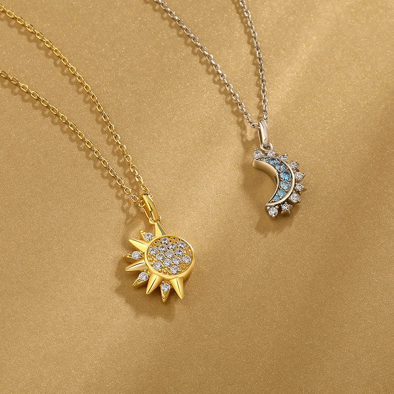 Conjunto de Joyas Sol y Luna 🌞🌙✨