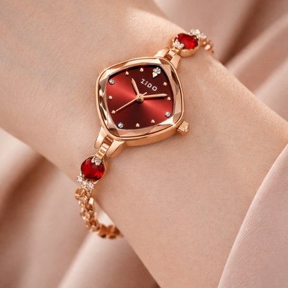 Reloj Rosa Encantada de Bella 🌹🕰️✨