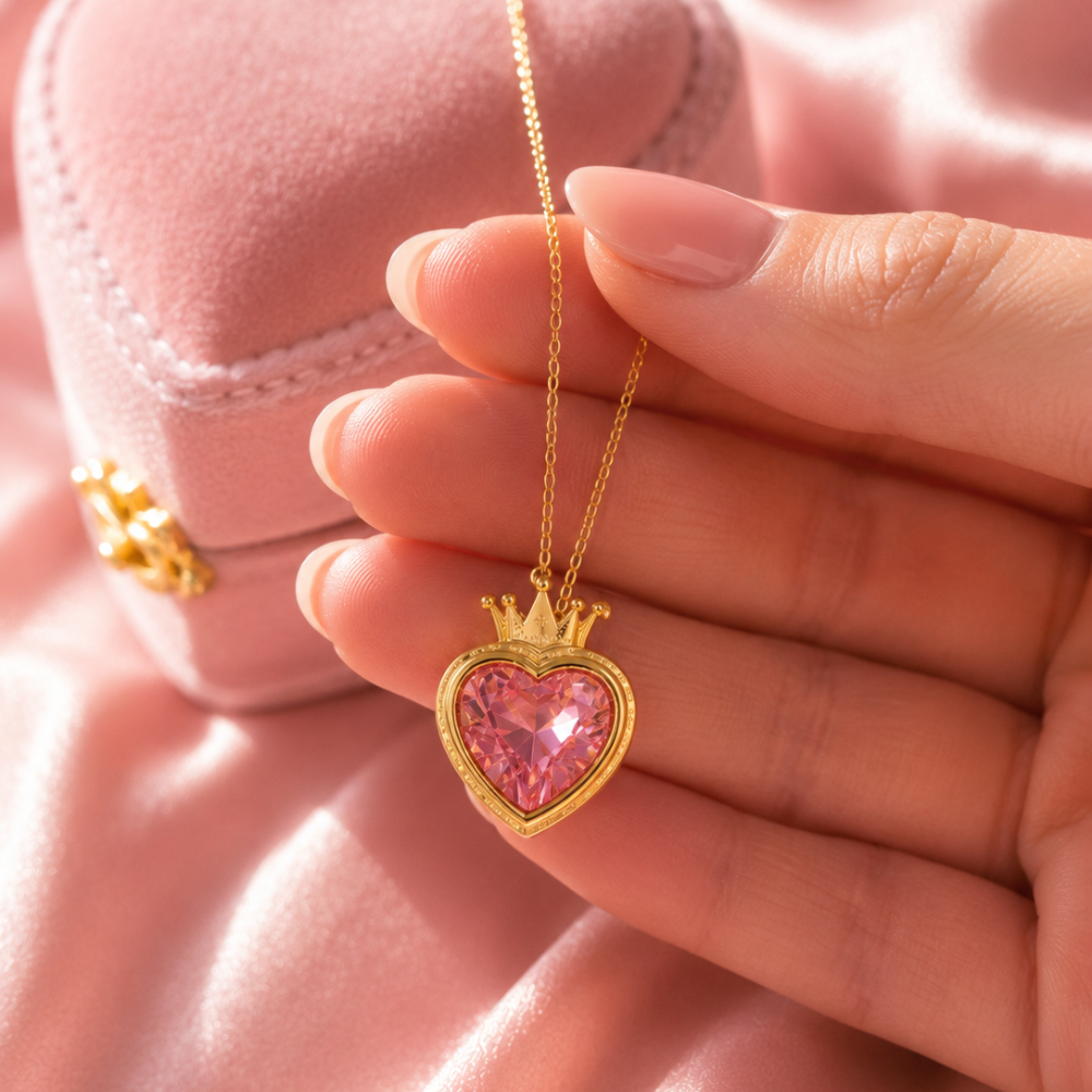 Barbie Princess Charm School Enchanted Heart Necklace 💖👑✨