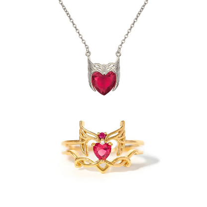 Conjunto Collar y Anillo Magia del Caos de Scarlet Witch 🔮✨❤️