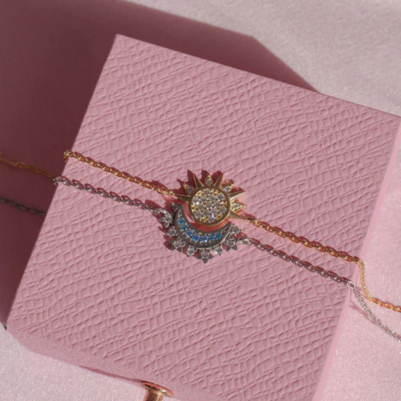 Conjunto de Joyas Sol y Luna 🌞🌙✨
