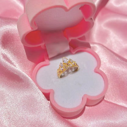 Anillo Corona de Rapunzel - Edición Dorada Ajustable 👑✨
