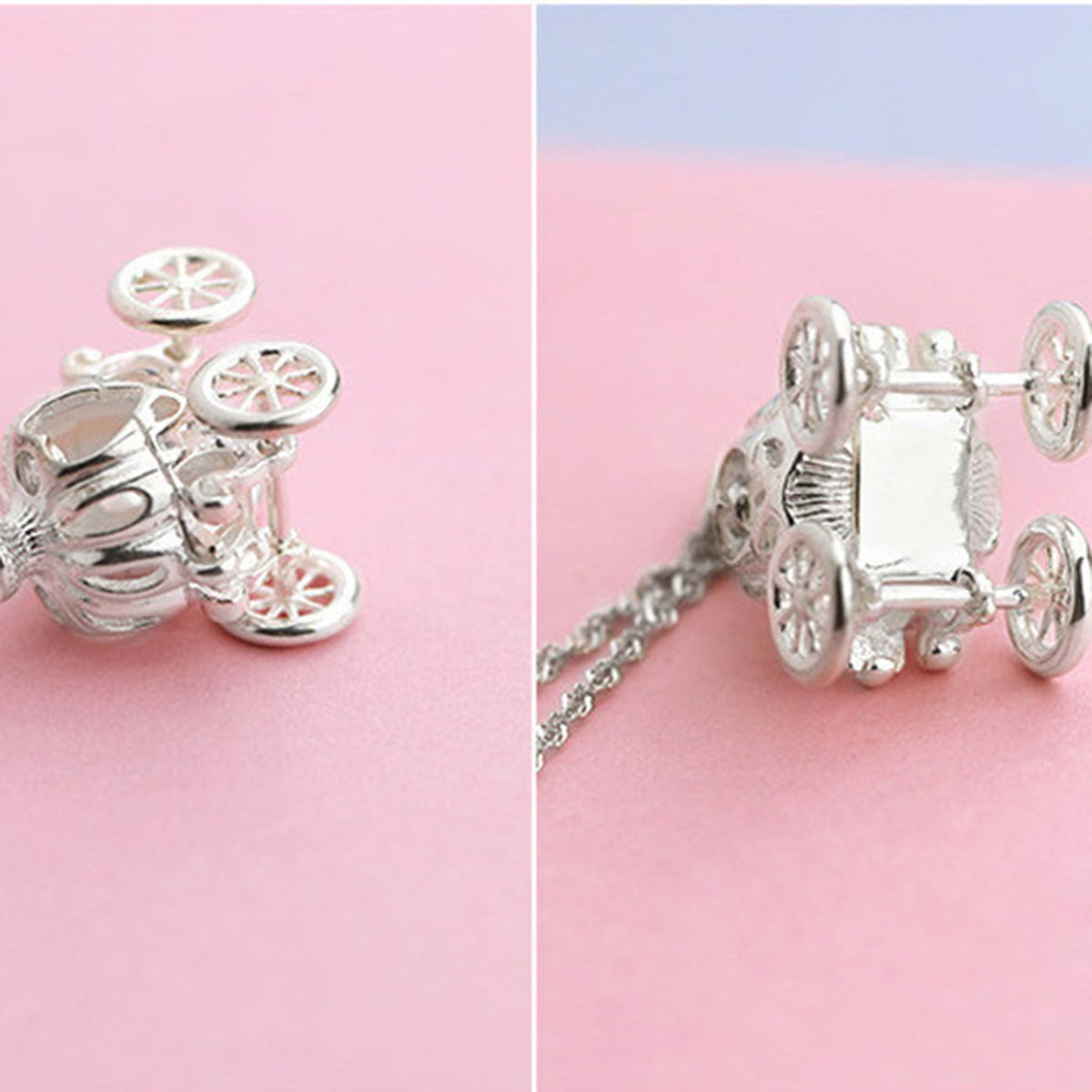 Cinderella Pumpkin Carriage Necklace 🎃✨👑
