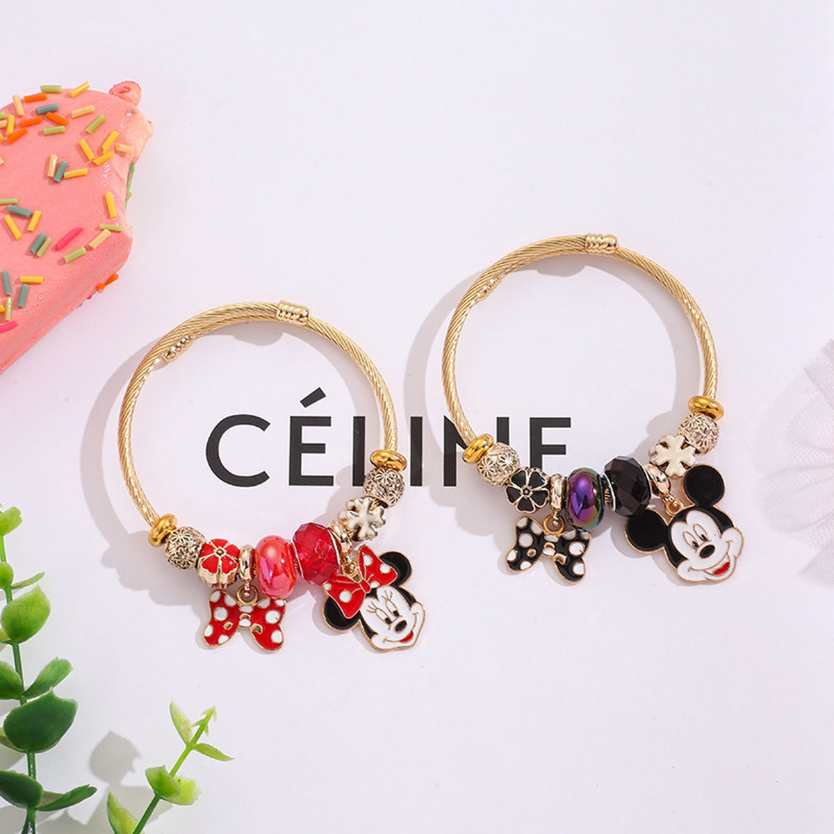 Pulsera del Amor Mickey & Minnie 🎀❤️✨