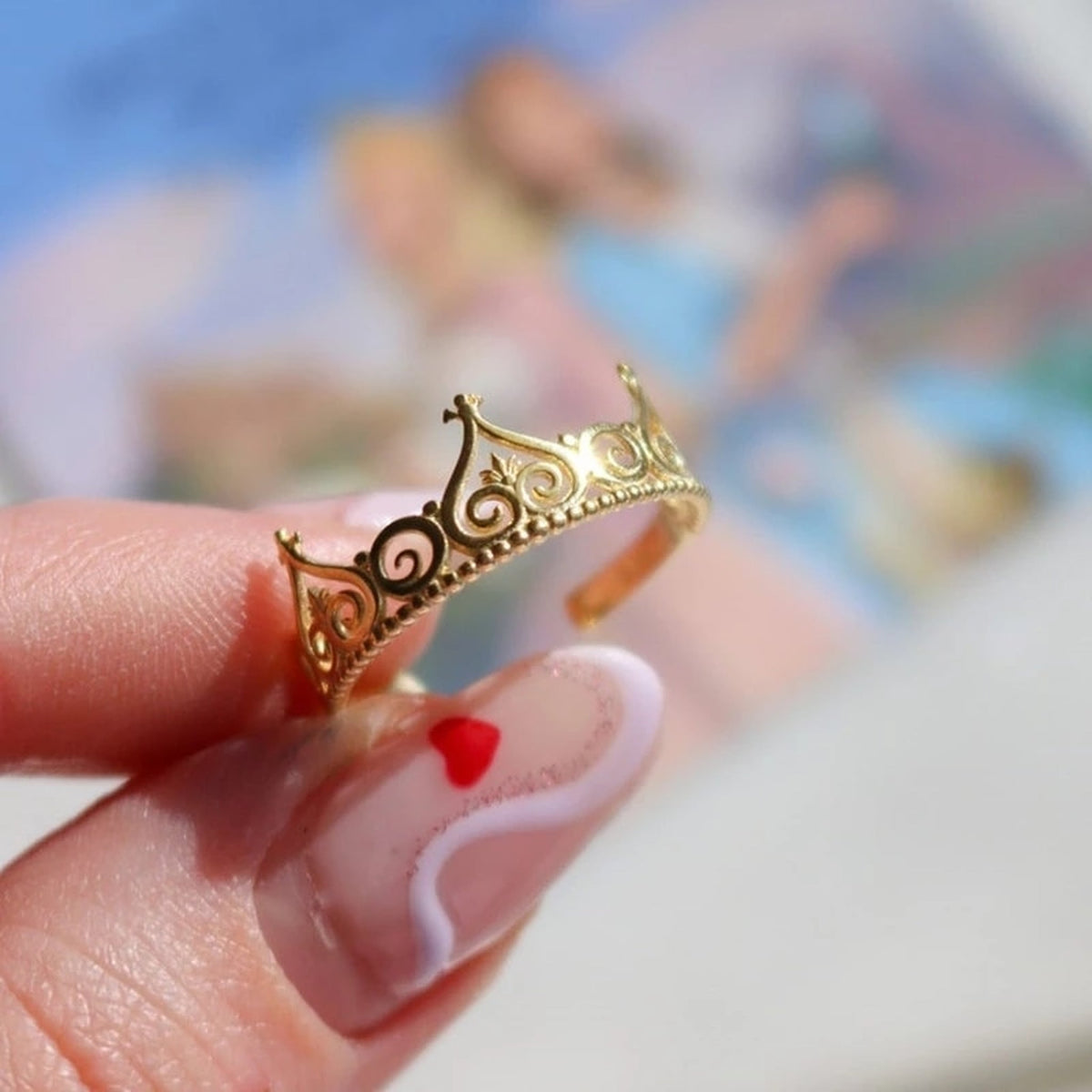 Anillo Corona de Barbie - Edición La Princesa y la Plebeya 👑✨