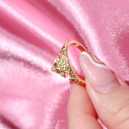 Anillo Corona de Aurora - Edición La Bella Durmiente 💖👑✨