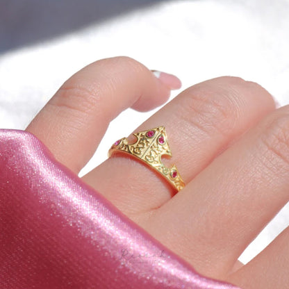 Anillo Corona de Aurora - Edición La Bella Durmiente 💖👑✨